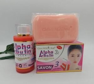 serum Alpha Arbutin 3 plus  100ml et son  Savon pour un teint parfait