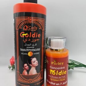 Gamme clarifiant et unifiant de teint, goldie, lait 500ml  Et  serum