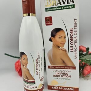 bravia lait corporelle eclaircissant à la bave d'escargot 250ml