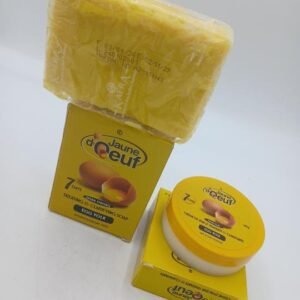 Creme visage et savon exfoliant, Jaune d'oeuf clarifiant