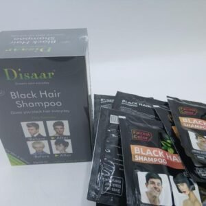 Teinture permanent, herbale et naturelle pour cheveux et barbe, couleur noir 10 sachets