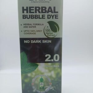 Teinture permanent, herbale et naturelle pour cheveux et barbe, couleur noir 400ml