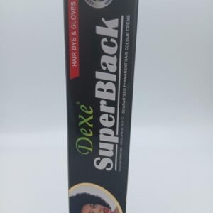 Teinture permanent pour cheveux, couleur noir SUPER BLACK DEXE