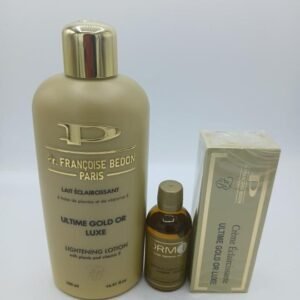 Mini gamme Francoise Bedon Lait Ultime gold luxe 500ml pour un teint éclatant (3 produits)