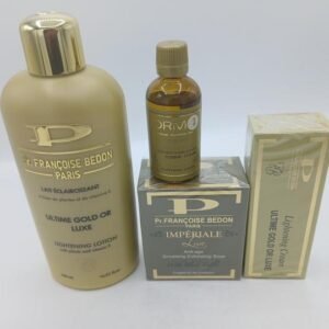 gamme Francoise Bedon Lait Ultime gold luxe 500ml pour un teint éclatant (4 produits)