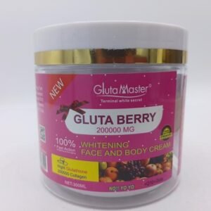creme gluta berry aux glutathione et acides des fruits 300ml visage et corp , eblouir votre teint