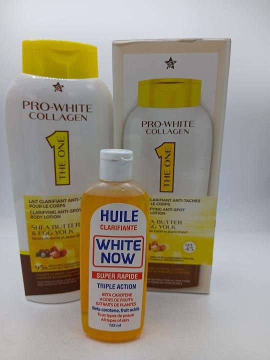 Lait Pro White Collagen Clarifiant et Huile White Now Clarifiant anti taches – Image 3