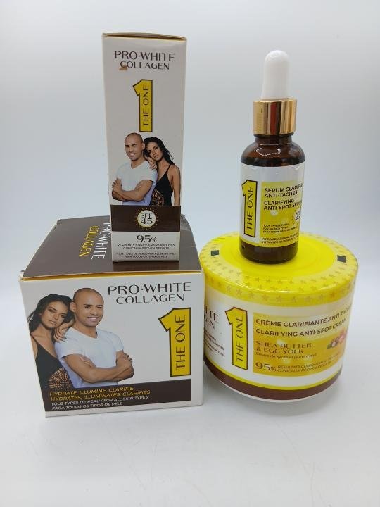 Pro White collagen Creme Pot, et serum clarifiant – Image 3