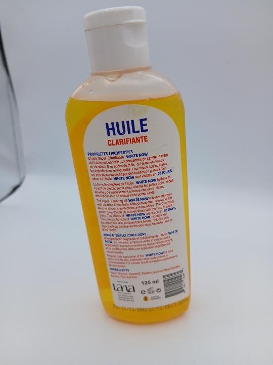 Huile White Now , clarifiant, anti taches tres doux tres efficace 125ml – Image 2