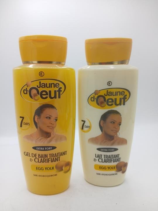 Jaune d’Œuf Lait et Gel Douche 