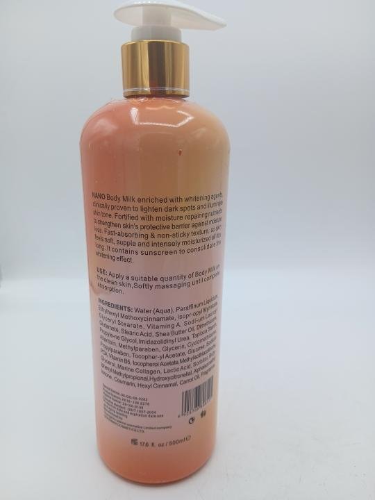 Nano magique Portion, lait corporelle aux extraits de papaye et acides kojiques, 500ml – Image 2