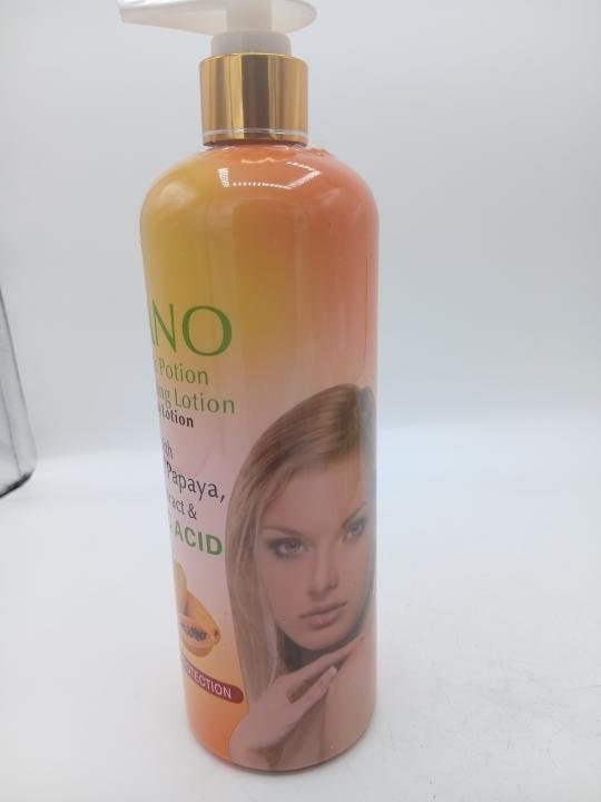 Nano magique Portion, lait corporelle aux extraits de papaye et acides kojiques, 500ml – Image 3