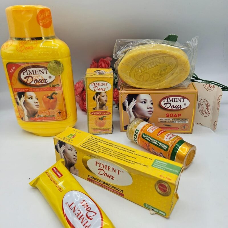 Piment Doux  Lait 500ml savon, Lotion, creme tube et et concentrée