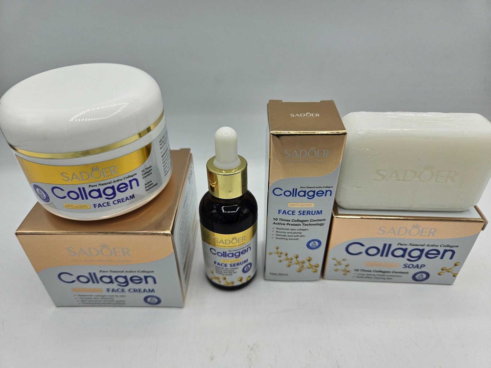 Mini Gamme collagen visage rajeunissante ,hydratante, efficace savon + creme + serum – Image 2