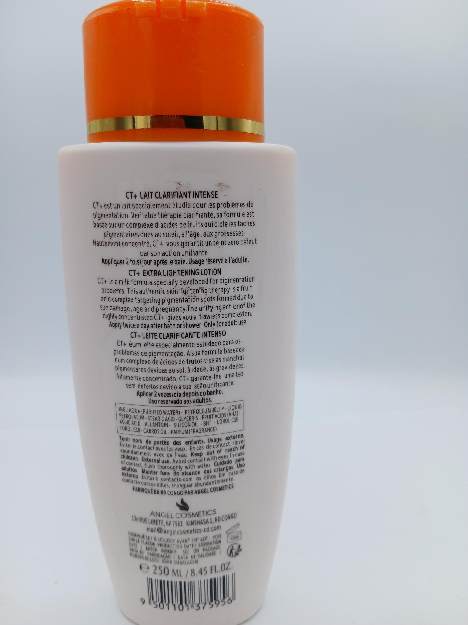Lait C. T. plus clear therapy plus 250ml Pour un teint sublime – Image 2