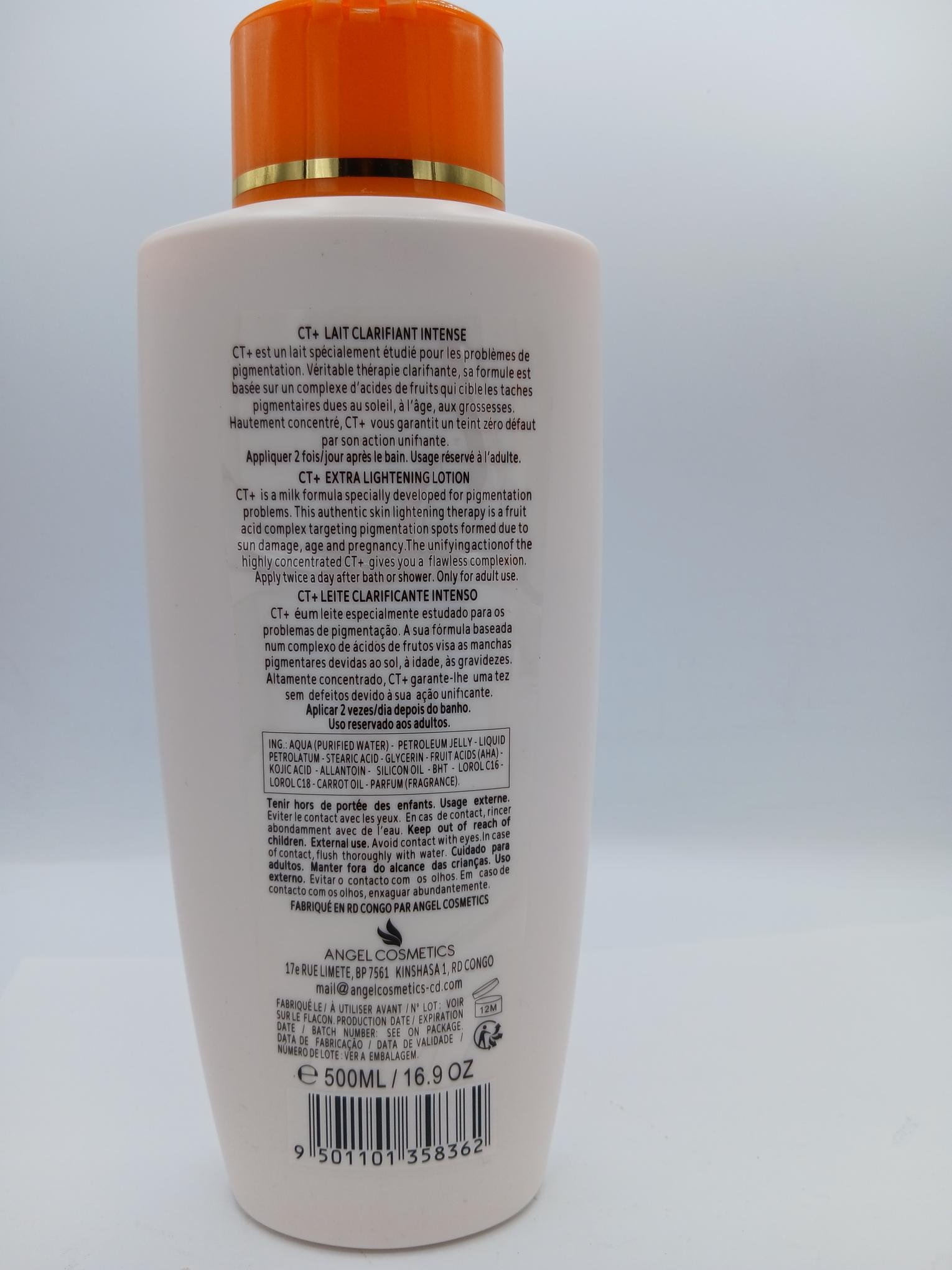 Lait C. T. plus clear therapy plus 500ml Pour un teint sublime – Image 2