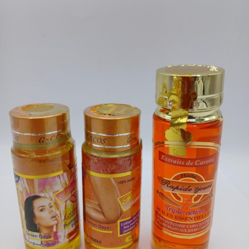 7 jours lotion pied et mains + lotion visage+ Huile visage et corps