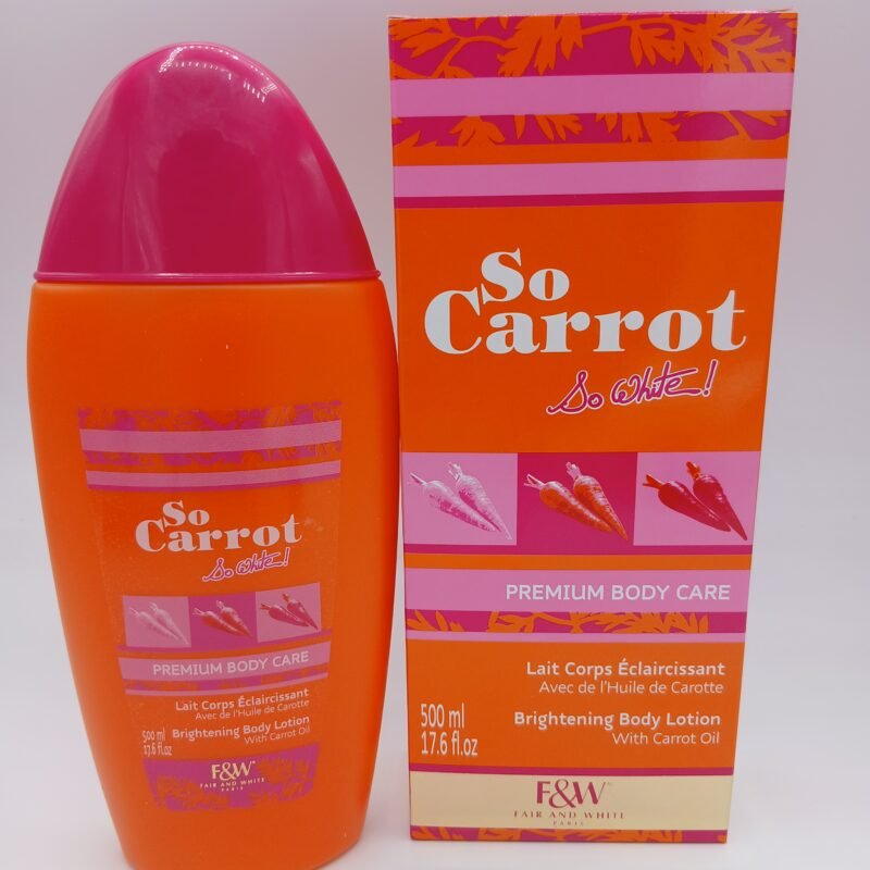 Lait corporelle Faire & White so Carrot 500ml