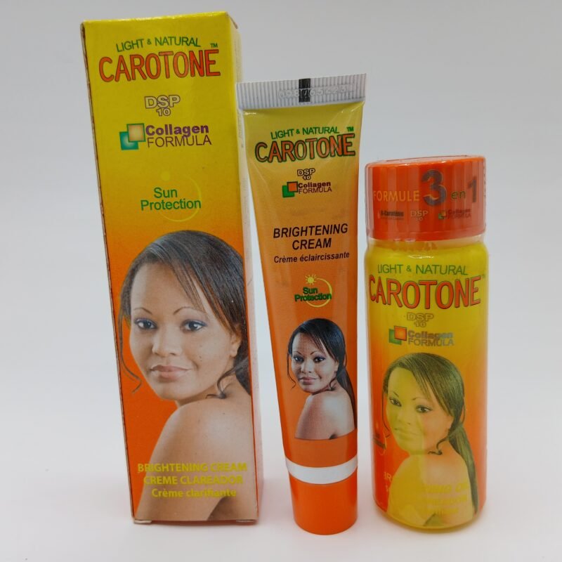 Carotone creme embellisant aux beta carotene  et Huile anti taches