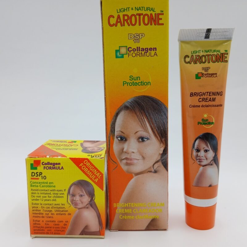 Carotone creme embellisant aux beta carotene et creme visage  anti taches