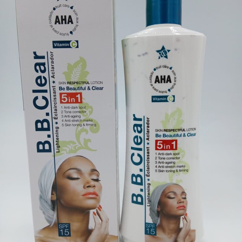 Gamme B B Clear  lait de  Corps 300ml anti taches pour un teint uniforme