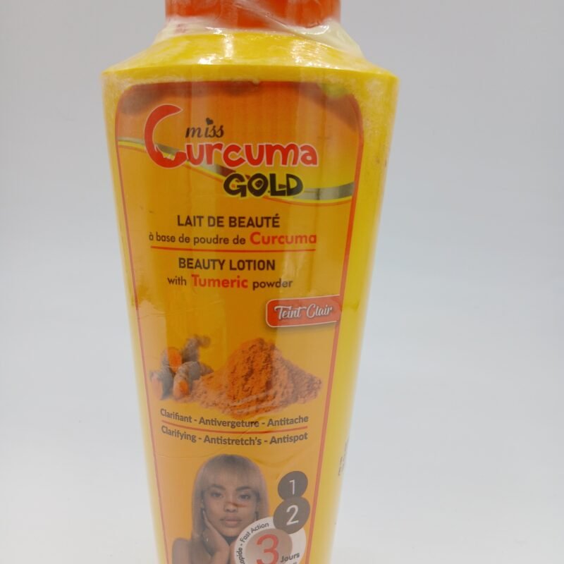 miss curcuma gold, Lait corporelle  anti taches efficace aux curcuma pour un tein sublime sans taches
