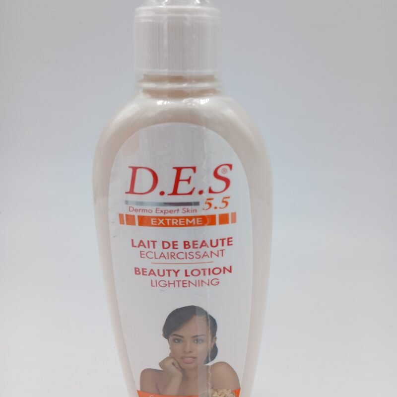 D.E.S  , Lait Clarifiant  anti taches tres embellissante
