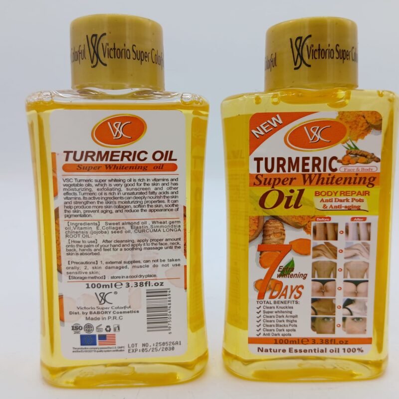huile tumeric hydratant clarifiant 100ml